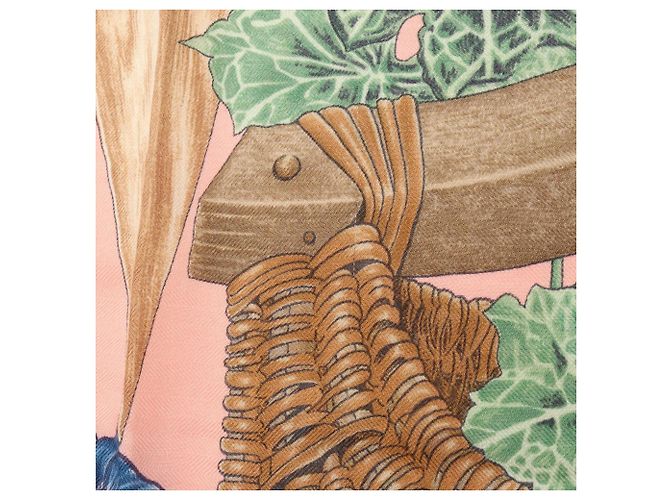 Hermès Hermes Carre Geant 140 Passiflores Schal Pink Mehrfarben - Ansicht 6