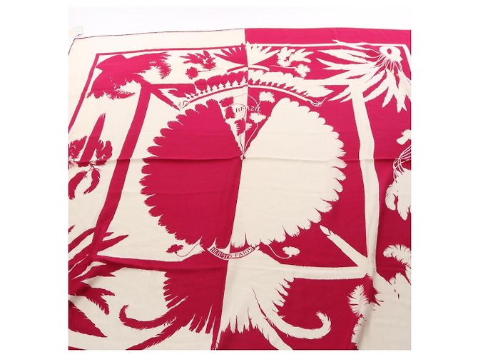 Hermès Hermes Carre Geant 140 Foulard Brazil Tattoo Crudo Porpora - vista 2