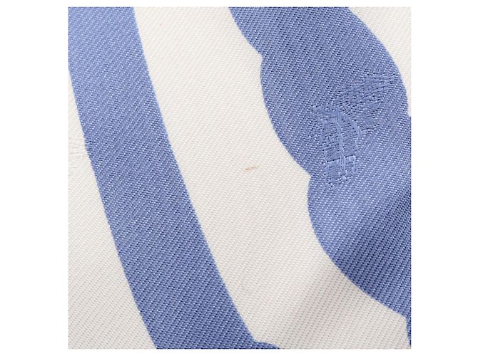 Hermès Hermes Carre Geant 140 Fouets et Badines Tattoo Scarf Bianco Blu - vista 9