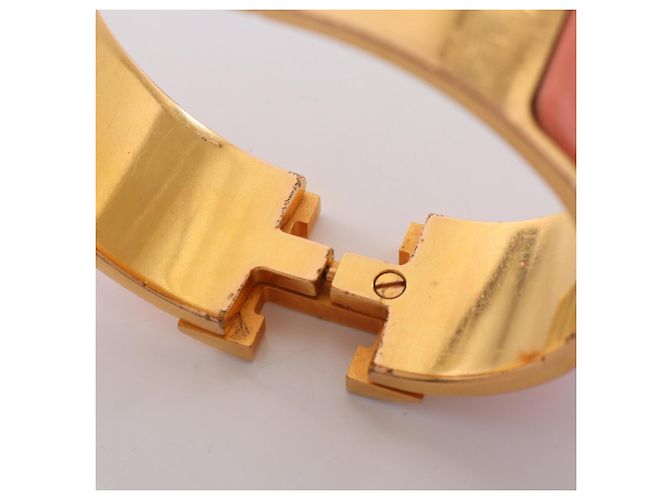 Clic H Hermès Hermes HERMES Clic Clac GM Bangle Accessory Pink Golden - view 10