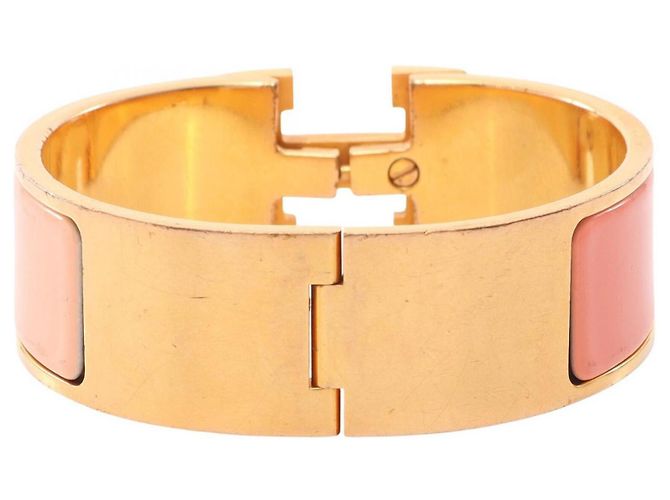 Clic H Hermès Hermes HERMES Clic Clac GM Bangle Accessory Pink Golden - view 2