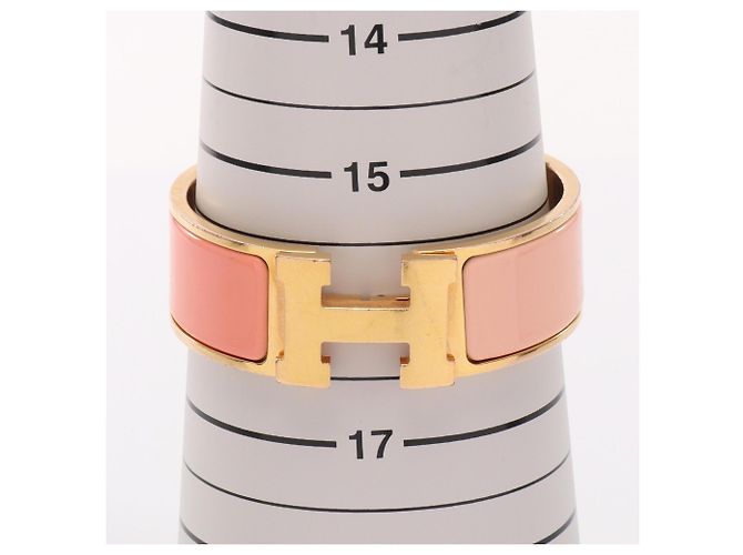 Clic H Hermès Hermes HERMES Clic Clac GM Bangle Accessory Pink Golden - view 5