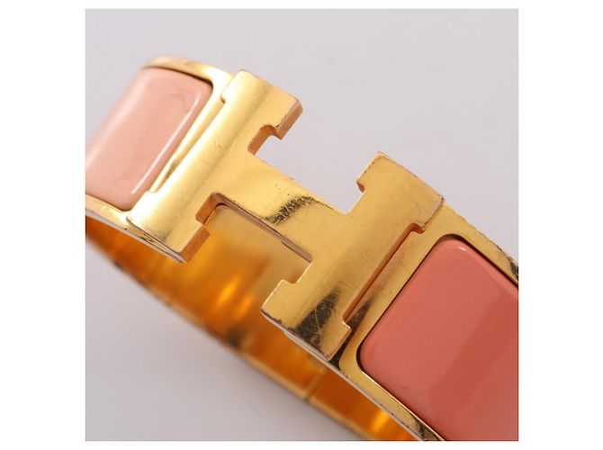 Clic H Hermès Hermes HERMES Clic Clac GM Bangle Accessory Pink Golden - view 7