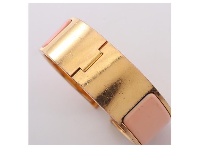 Clic H Hermès Hermes HERMES Clic Clac GM Bangle Accessory Pink Golden - view 8