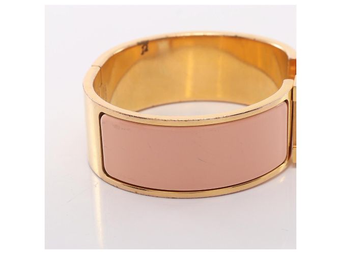 Clic H Hermès Hermes HERMES Clic Clac GM Bangle Accessory Pink Golden - view 9
