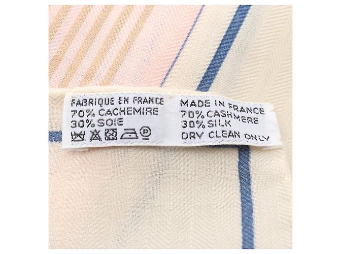 Hermès Hermes Carre Geant 140 Rubans Scarf Pink White Multiple colors - view 4