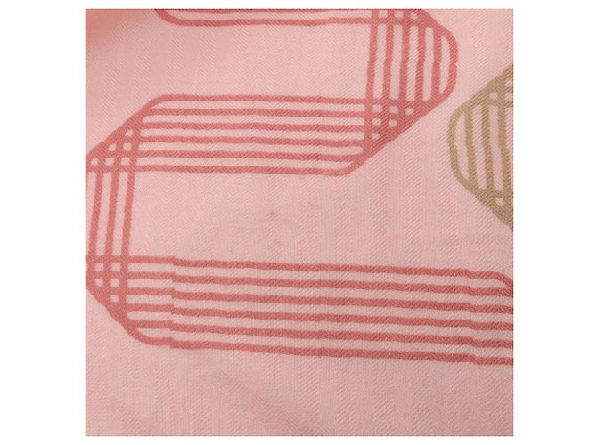 Hermès Hermes Carre Geant 140 Rubans Scarf Pink White Multiple colors - view 7