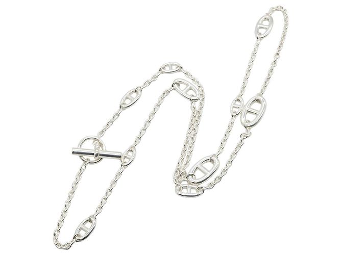 Hermès Collana Hermes Chaine d'Ancre Farandole 80 Argento - vista 2