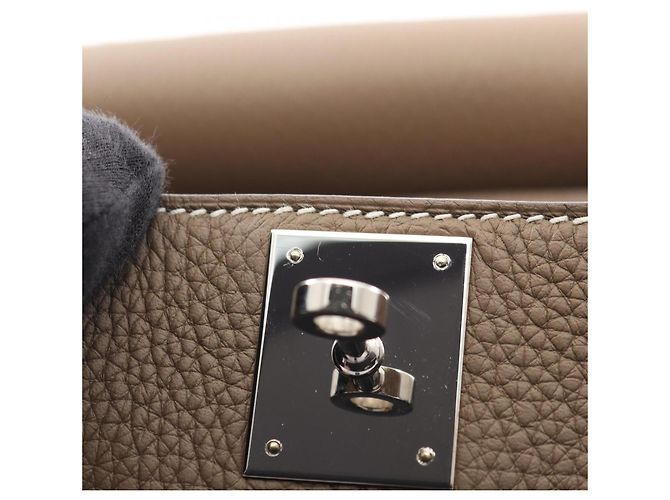 Hermès Hermes Jypsiere 28 Etoupe Schultertasche Taupe - Ansicht 13