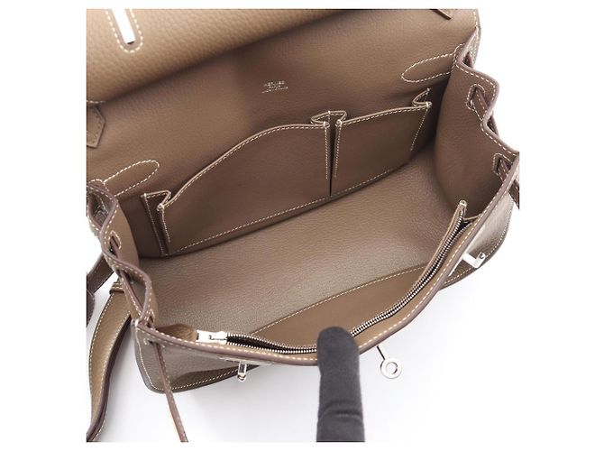 Hermès Hermes Jypsiere 28 Etoupe Schultertasche Taupe - Ansicht 3