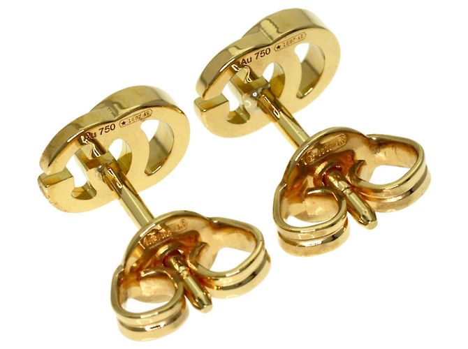 Orecchini Gucci GG Running in oro giallo 18K - vista 2