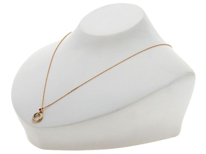Collana Cartier Baby Trinity Zaffiro Rosa - vista 4