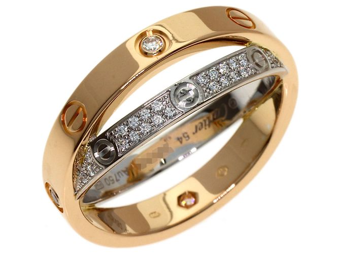 Anello Cartier B-Love Full Pave Diamanti - vista 2