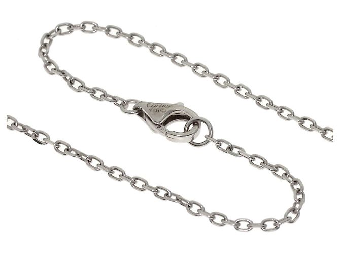 Collana Cartier C Heart in diamanti e oro bianco 18K - vista 3