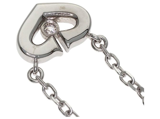 Collana Cartier C Heart in diamanti e oro bianco 18K - vista 5