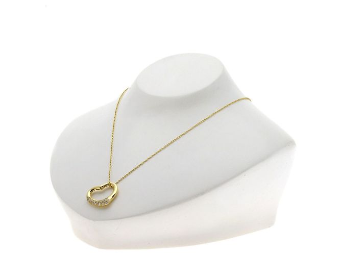 Autre Marque Collana Tiffany & Co. Open Heart Half Pave Diamond - vista 4