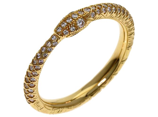 Anello Gucci Ouroboros mezzo diamante - vista 2