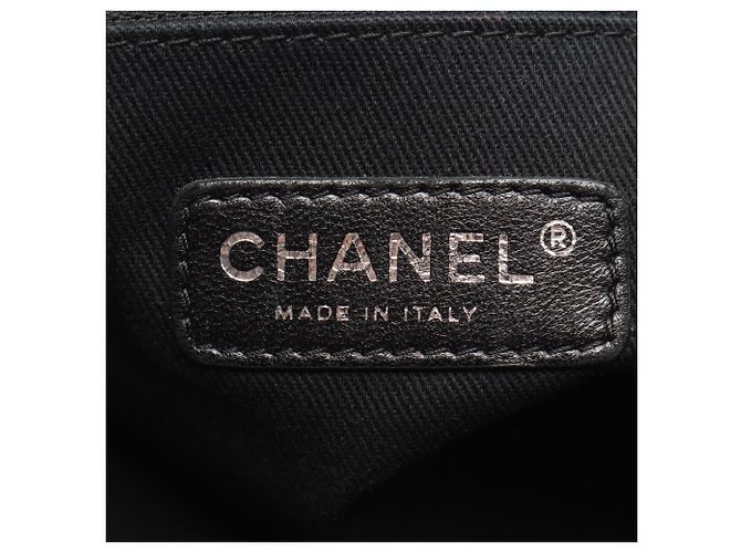 Bolso Tote Chanel Deauville Castaño Negro Blanco - vista 4