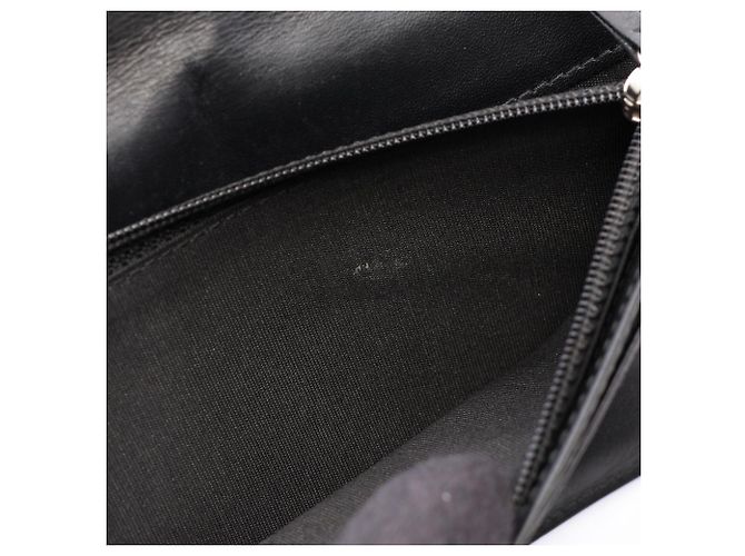 Chanel Matelassé Bi-fold langes Portemonnaie Schwarz - Ansicht 6