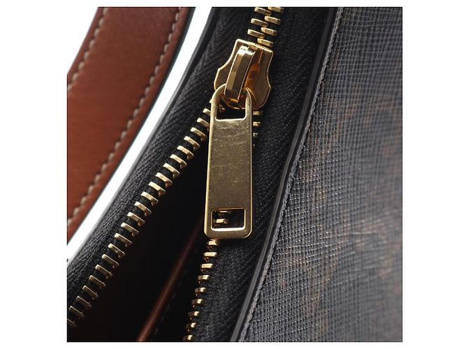Céline Bolso de hombro Celine AVA Triomphe Castaño Negro - vista 5