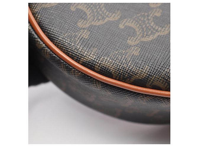 Céline Bolso de hombro Celine AVA Triomphe Castaño Negro - vista 6