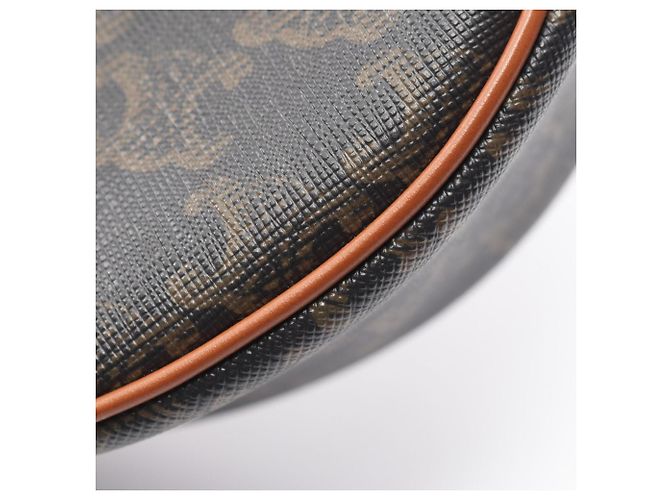 Céline Bolso de hombro Celine AVA Triomphe Castaño Negro - vista 8
