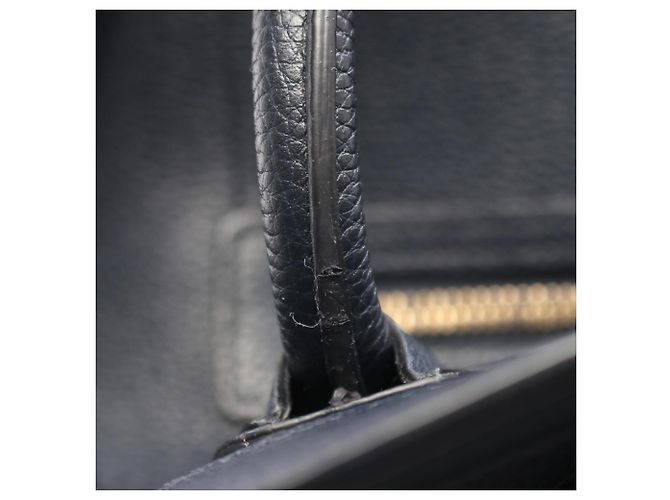 Céline Celine Luggage Micro Shopper Handtasche Marineblau - Ansicht 10