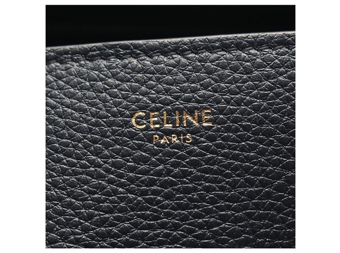 Céline Celine Luggage Micro Shopper Handtasche Marineblau - Ansicht 4