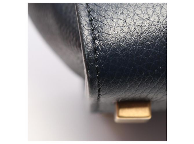 Céline Celine Luggage Micro Shopper Handtasche Marineblau - Ansicht 6