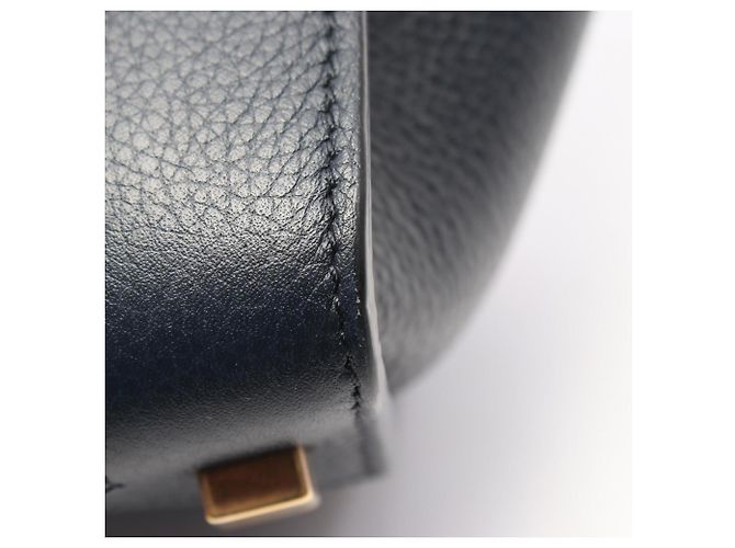 Céline Celine Luggage Micro Shopper Handtasche Marineblau - Ansicht 7