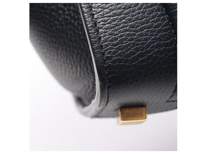 Céline Celine Luggage Micro Shopper Handtasche Marineblau - Ansicht 8