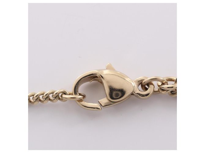 Chanel Coco Mark Flower Halskette Weiß Golden - Ansicht 4