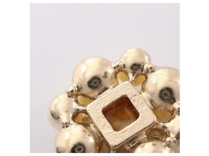 Chanel Coco Mark Flower Halskette Weiß Golden - Ansicht 7