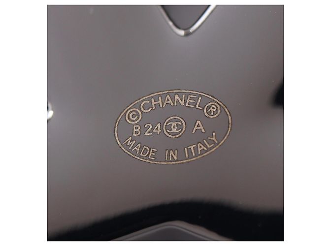 Spilla accessorio Chanel Coco Mark Nero Argento - vista 3