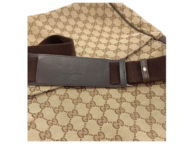 Borsa a tracolla Gucci 146236 GG Marrone - vista 14