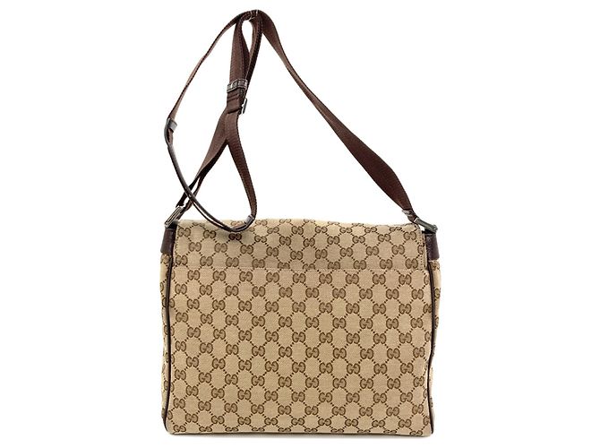 Borsa a tracolla Gucci 146236 GG Marrone - vista 2