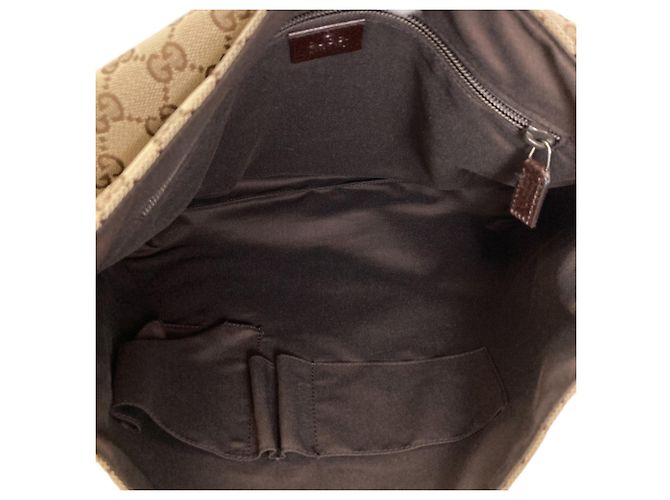 Borsa a tracolla Gucci 146236 GG Marrone - vista 5