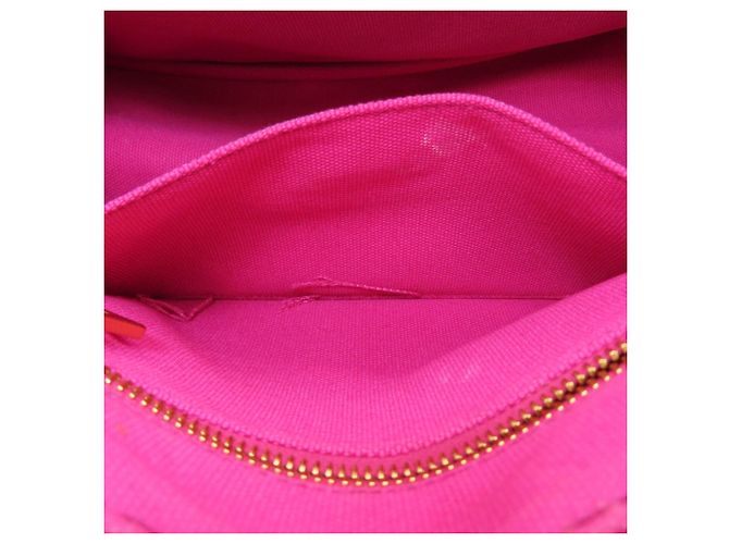 Prada Canapa Mini 2-Way Handbag Pink - view 12