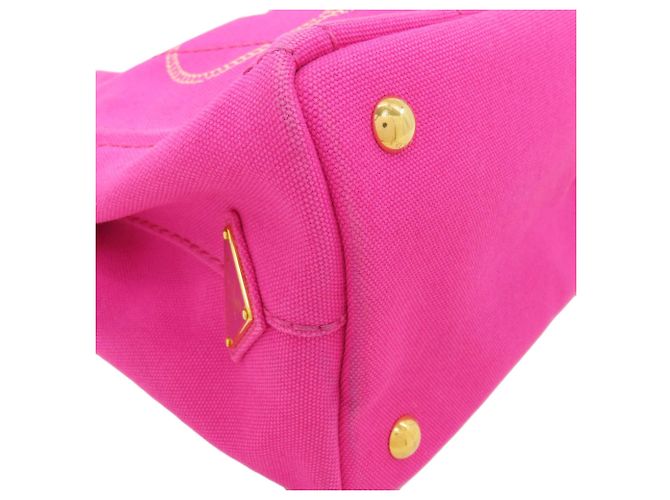 Prada Canapa Mini 2-Way Handbag Pink - view 15