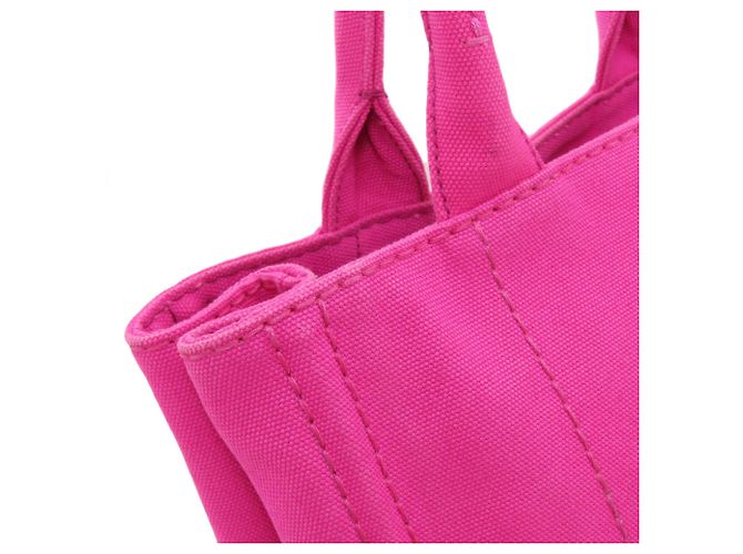 Prada Canapa Mini 2-Way Handbag Pink - view 16