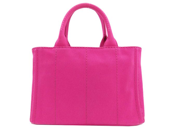 Prada Canapa Mini 2-Way Handbag Pink - view 2