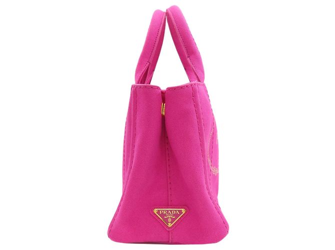 Prada Canapa Mini 2-Way Handbag Pink - view 3