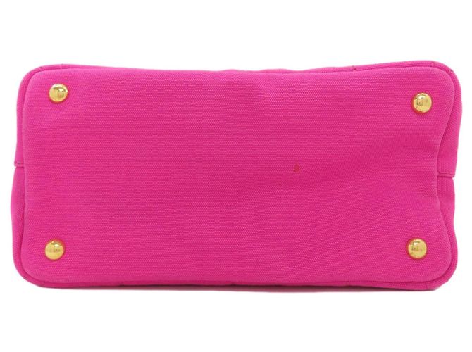 Prada Canapa Mini 2-Way Handbag Pink - view 4