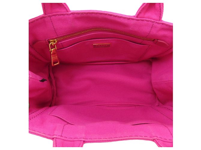 Prada Canapa Mini 2-Way Handbag Pink - view 5