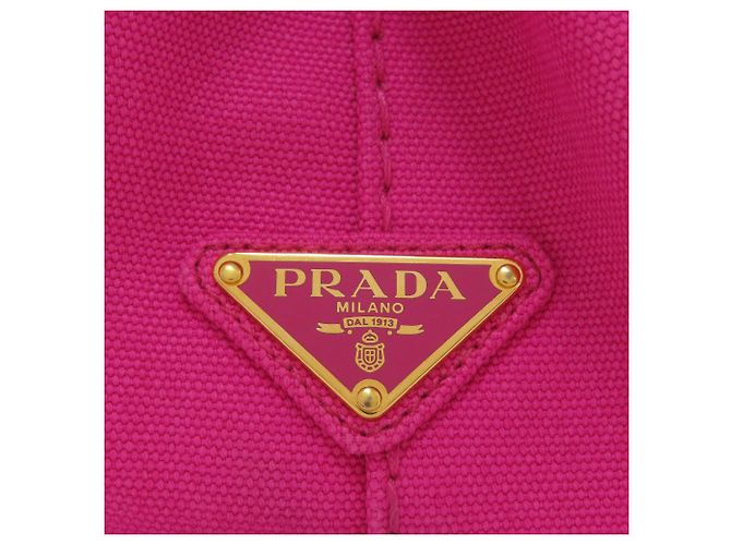 Prada Canapa Mini 2-Way Handbag Pink - view 8