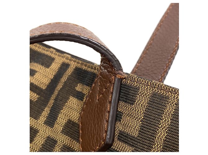 Fendi Shopper-Tasche aus Canvas mit Zucca-Muster für Damen Braun - Ansicht 10