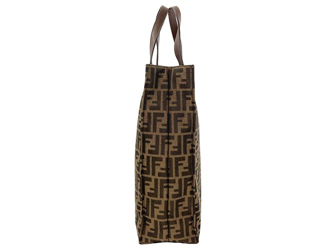Fendi Shopper-Tasche aus Canvas mit Zucca-Muster für Damen Braun - Ansicht 3