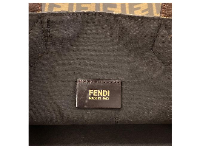 Fendi Shopper-Tasche aus Canvas mit Zucca-Muster für Damen Braun - Ansicht 6