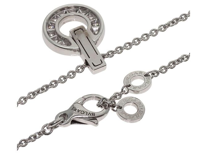 Bulgari Collana Bvlgari Bvlgari in oro bianco 18K e diamanti - vista 2