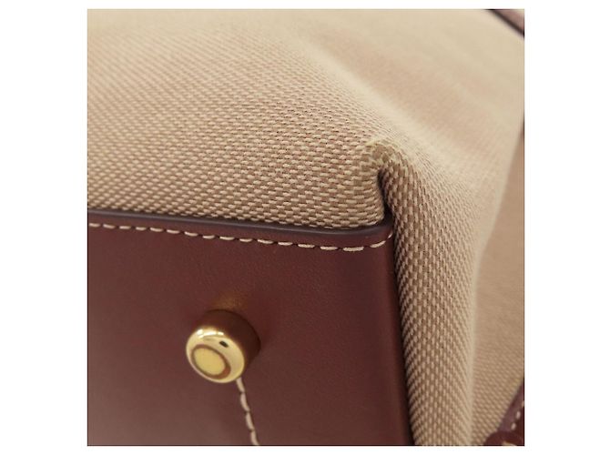 Borsa Tote 2-Way Coach CH189 Hannah Carryall Marrone - vista 20